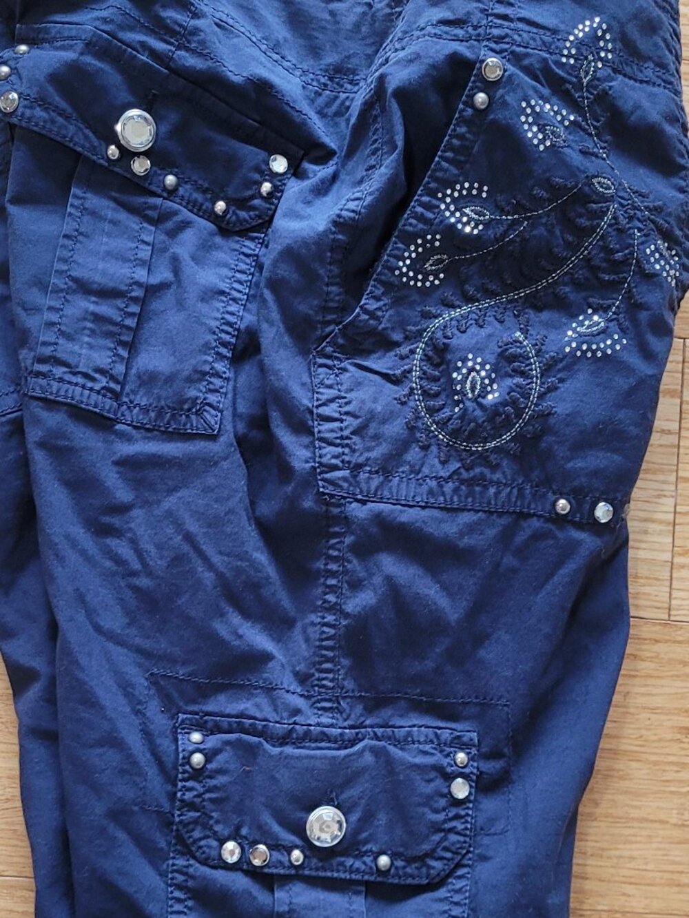 Inc Capri Pants with Lots of Rhinestone Designs